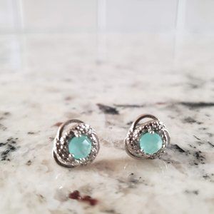 light blue gemstone earrings